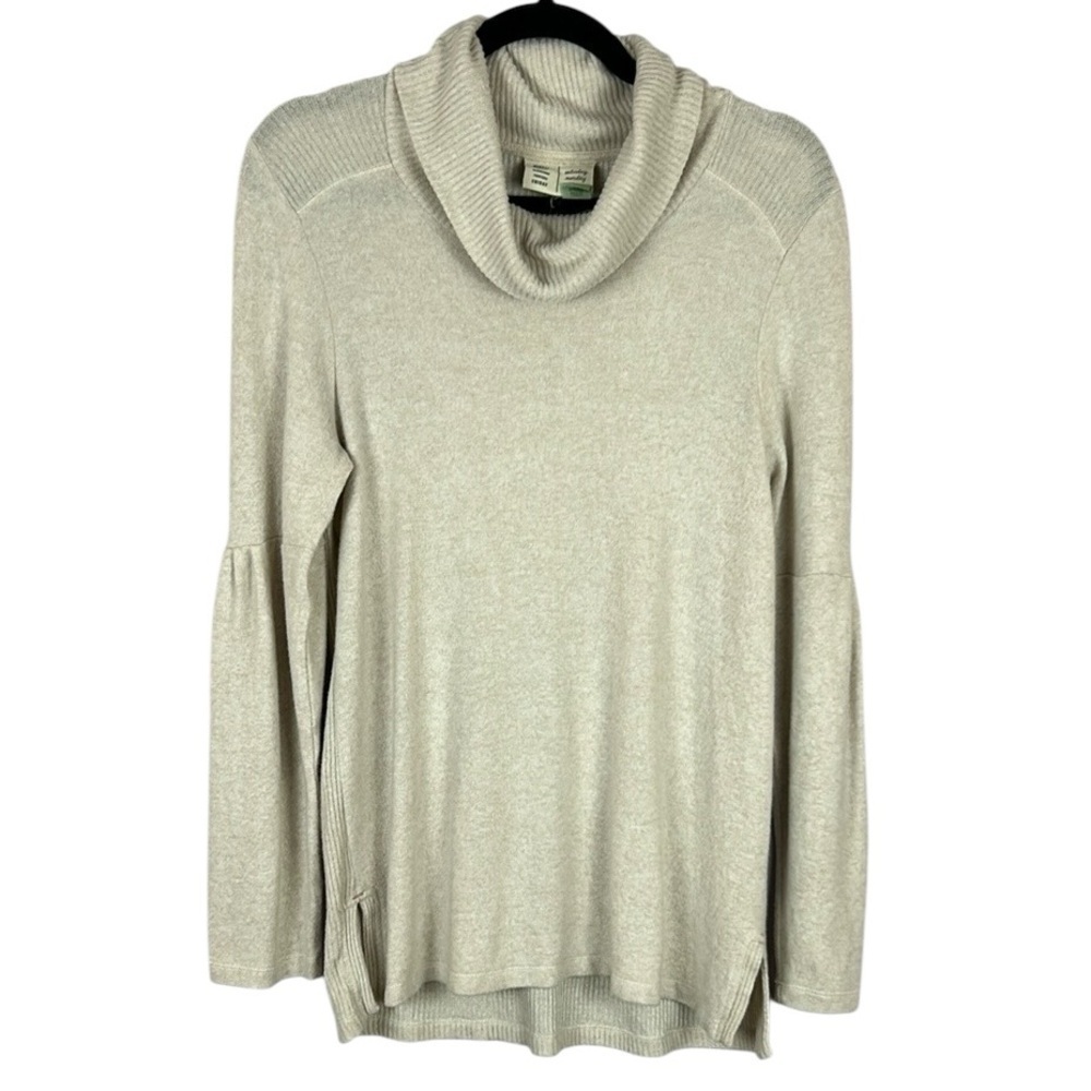 Anthropologie Saturday Sunday Rachel Turtleneck Balloon Sleeve Sweater Medium